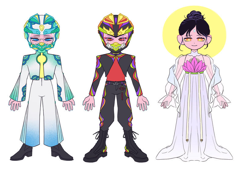 CNY Gods Character Design